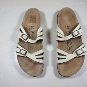 Birkenstock womens light khaki Grenada leather slide sandals 11 M